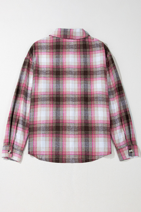 Harper Plaid Flap Up Shacket