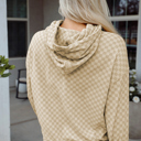  Harper Print Kangaroo Drawstring Hoodie