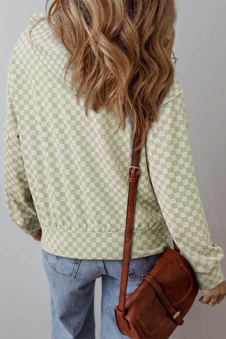 Harper Print Kangaroo Drawstring Hoodie