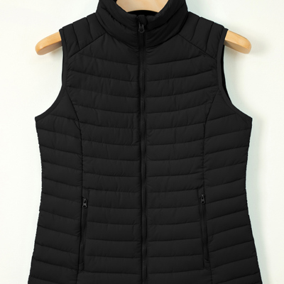 Harper Quilted Zipped Puffer Vest