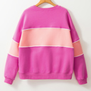  Harper Shoulder Ribbed Trim Sweatshirt