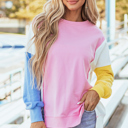 Harper Side Slits Crewneck Sweatshirt