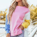  Harper Side Slits Crewneck Sweatshirt