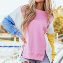  Harper Side Slits Crewneck Sweatshirt