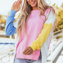  Harper Side Slits Crewneck Sweatshirt