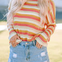  Harper Stripe Long Sleeve Knitted Sweater