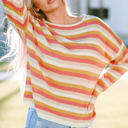  Harper Stripe Long Sleeve Knitted Sweater