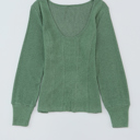  Harper U Textured Long Sleeve Top