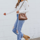  Harper Waffle Knit Henley Top