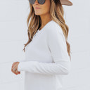  Harper Waffle Knit Henley Top