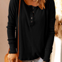  Harper Waffle Knit Henley Top