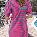  Hattie Stripe Collared T-Shirt Dress