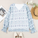  Haven Puff Sleeve V Neck Blouse