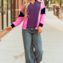  Haven Stripe Loose Fit Long Sleeve Top
