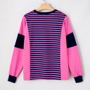  Haven Stripe Loose Fit Long Sleeve Top