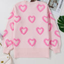  Heart Bubble Baggy Sweater