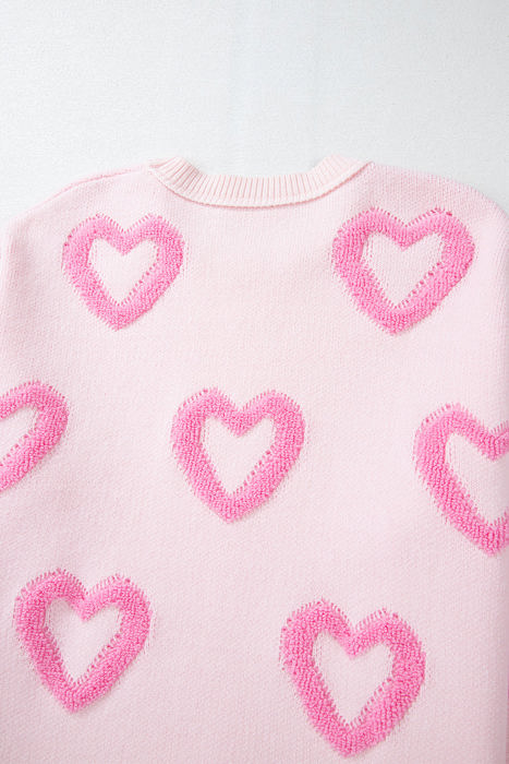 Heart Bubble Baggy Sweater