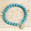  Heart Pendant Turquoise Bracelet