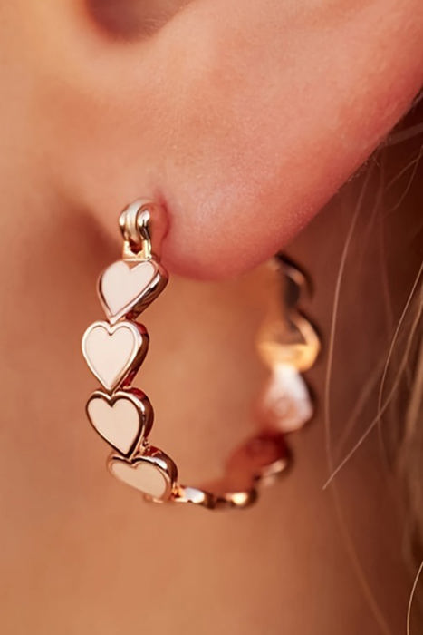 Heart Shape Small Hook Earrings