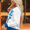  Heaven Striped Detail Baggy Sweatshirt