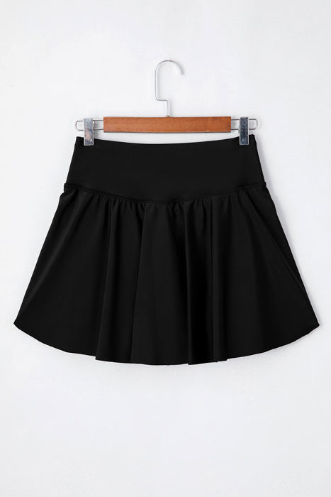 Helen Pocketed Crossover High Waist Swim Skort