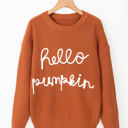  Hello Pumpkin Graphic Sweater
