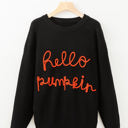 Black Medium Hello Pumpkin Graphic Sweater