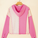  Hollievi Patchwork Hooded Oversize Pullover