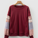  Hollihanna Sleeve Raw Seam Sweatshirt