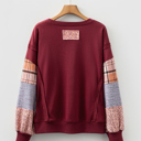  Hollihanna Sleeve Raw Seam Sweatshirt