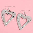  Hollowed Heart Shape Earrings