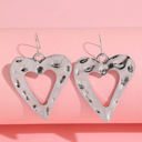  Hollowed Heart Shape Earrings