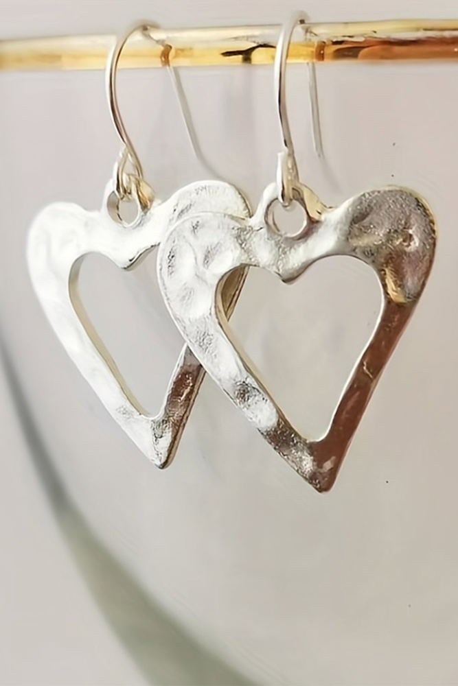 Hollowed Heart Shape Earrings