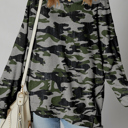 Green Medium Honey Patchwork Drop Shoulder Sweatshirt