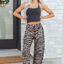  Hunter Printed Wide Leg Jeans
