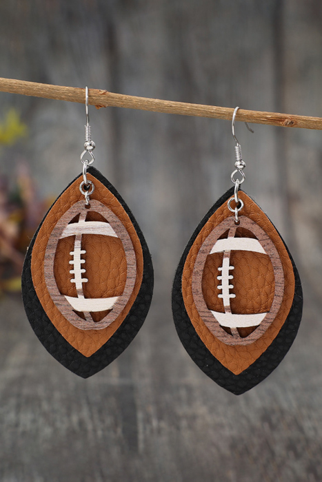 Imani Pu Leather Drop Earrings