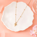  Inaya alloy Puffed Heart Necklace
