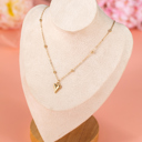  Inaya alloy Puffed Heart Necklace