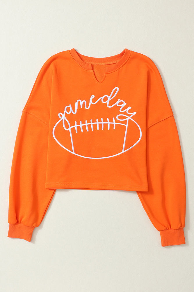 Indy Game Day Notched Neck Sweatshirt