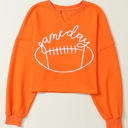  Indy Game Day Notched Neck Sweatshirt