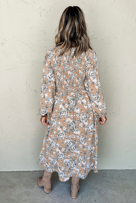 Indy Puff Sleeve Long Dress
