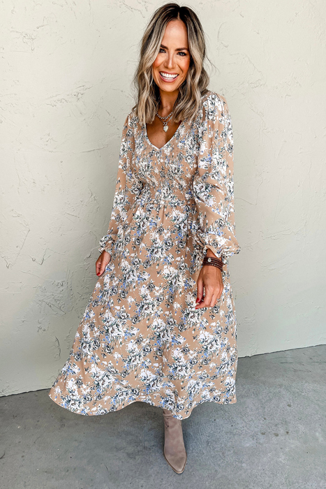 Indy Puff Sleeve Long Dress