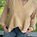  Iris Notched Raw Edge PLUS Jumper