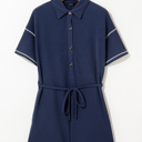  Iris Shoulder Waffle Knit Romper