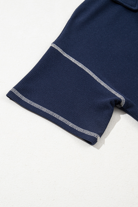 Iris Shoulder Waffle Knit Romper