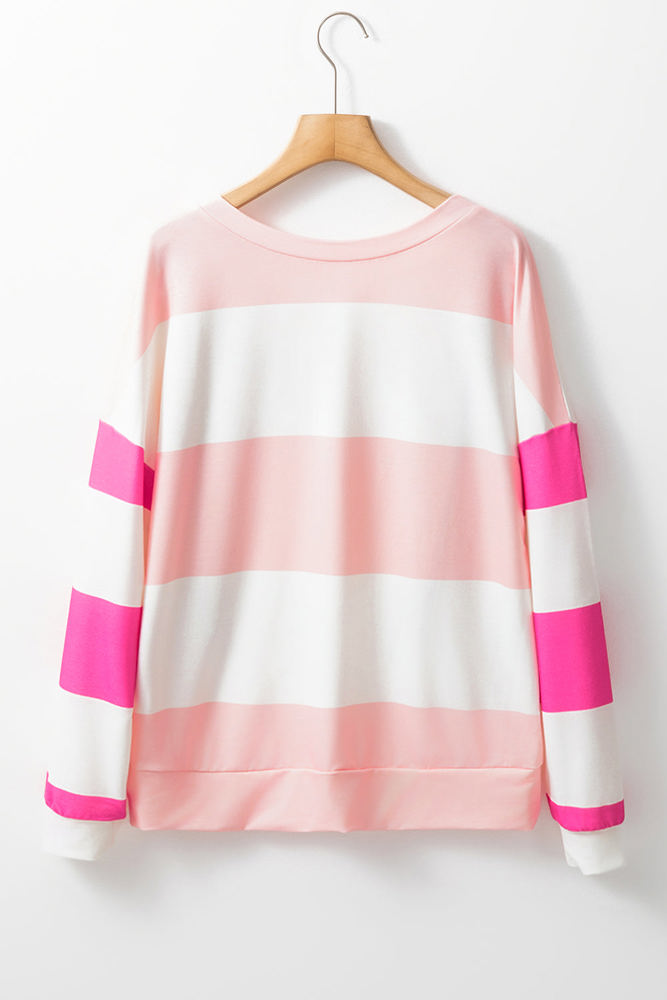 Iris Striped Long Sleeve Top