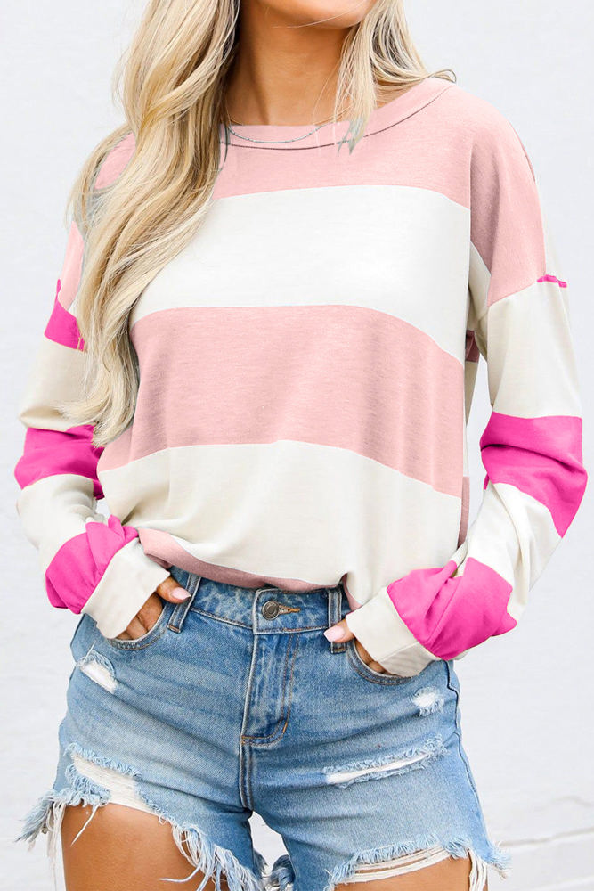 Iris Striped Long Sleeve Top