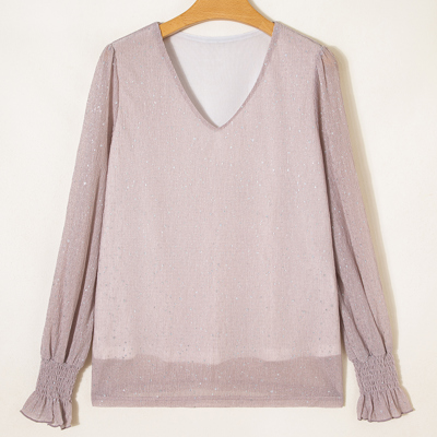 Iriyana Long Sleeve Blouse Long Sleeve Top