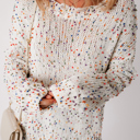  Isabel Confetti Distressed Knit Sweater