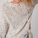  Isabel Confetti Distressed Knit Sweater